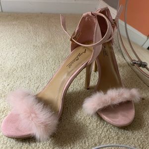 Pink Fur Heels